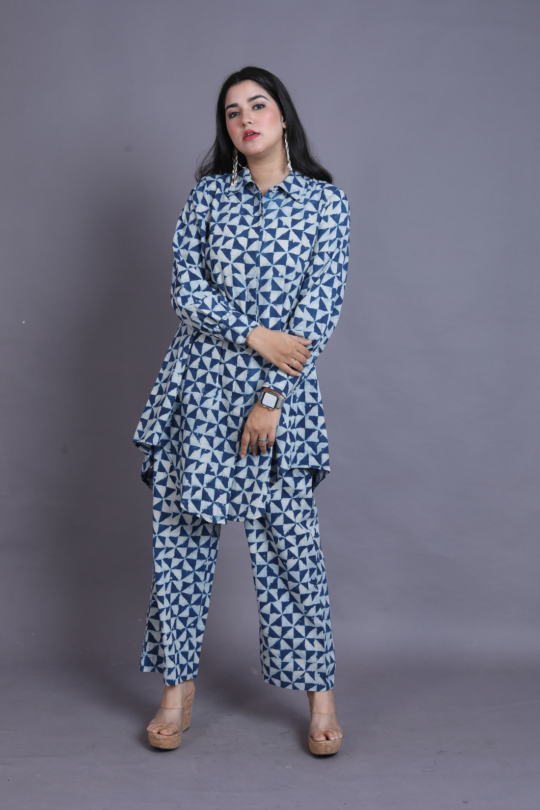 RUKMAN DABU COTTON CO-ORD SET