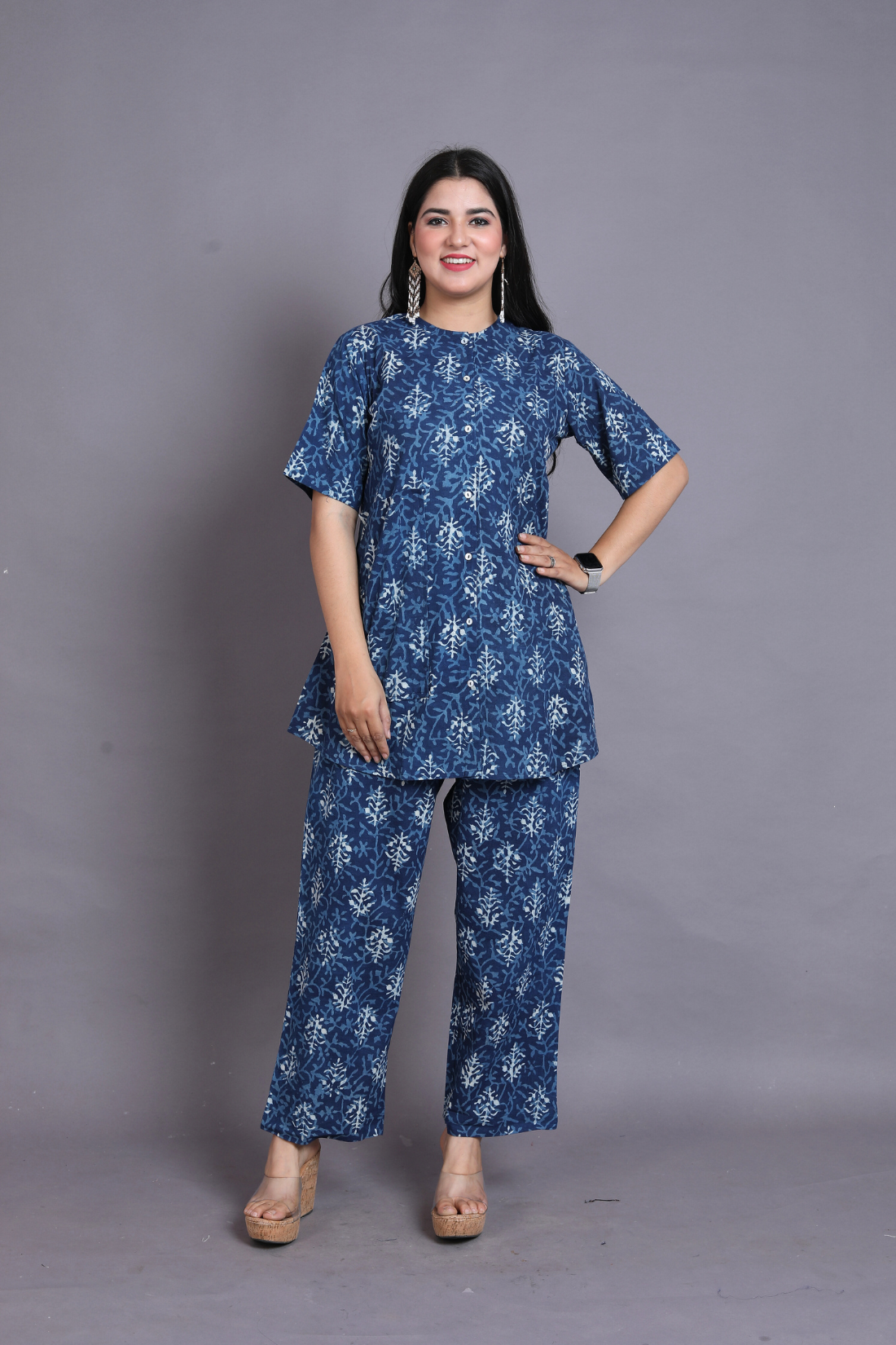 RUKMAN DABU COTTON CO-ORD SET