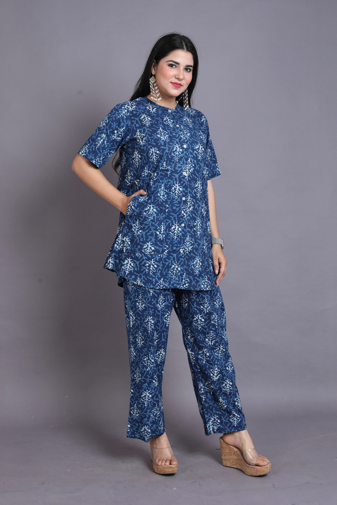 RUKMAN DABU COTTON CO-ORD SET